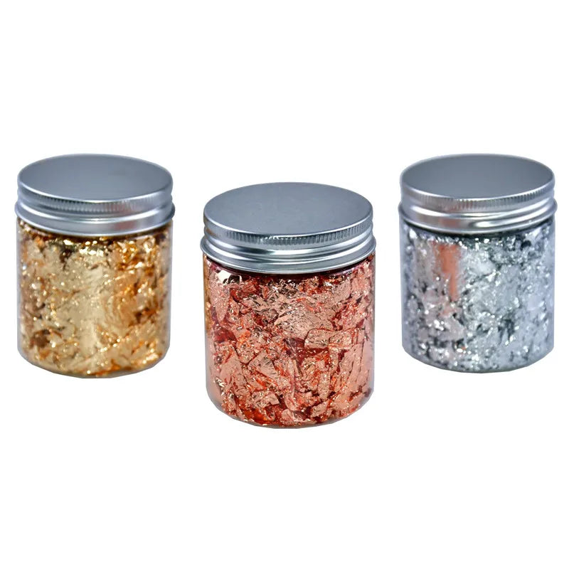 Metallic Foil Flakes for Crafts, Nail Art & DIY Projects