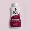 A white bottle of Rit wine bordo liquid fabric dye with a white cap and red label