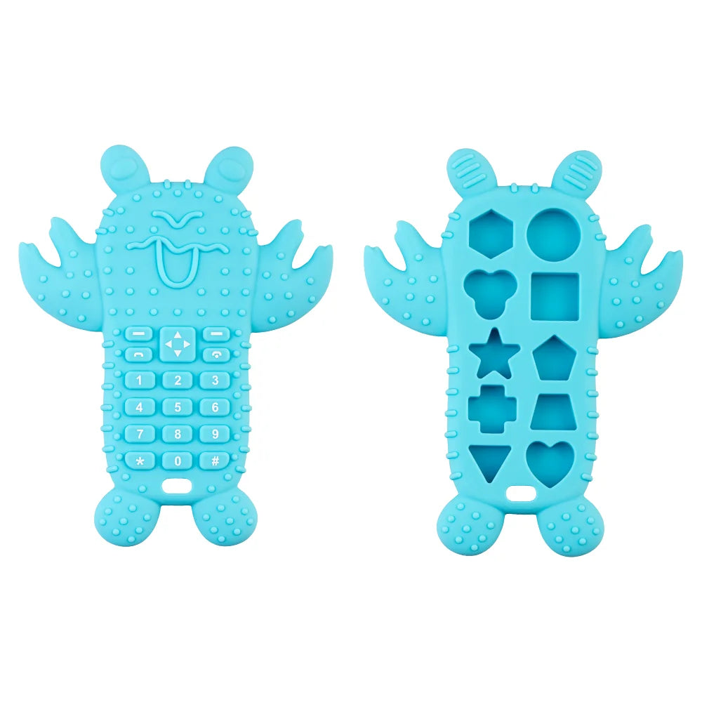 Silicone Remote Control Teether for Baby Teething Relief