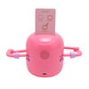 A pink smart drawing robot toy with three painting steps displayed on a card.