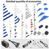 Detailed quantity of accessories for a STEM Robotics Engineering Building Kit for Kids