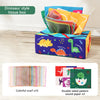 Sensory Tissue Box Toy with Crinkle Paper and Silky Scarves