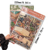 A sheet of large 3D Kawaii Home Life Scene stickers for scrapbooking and DIY crafts