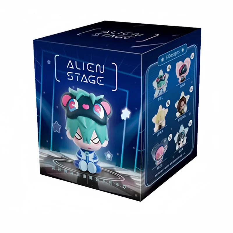 A box for the Alien Stage blind box series featuring a cute figure of an anime character.