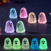 Glow-in-the-Dark Ghost Resin Charms for Jewelry Making