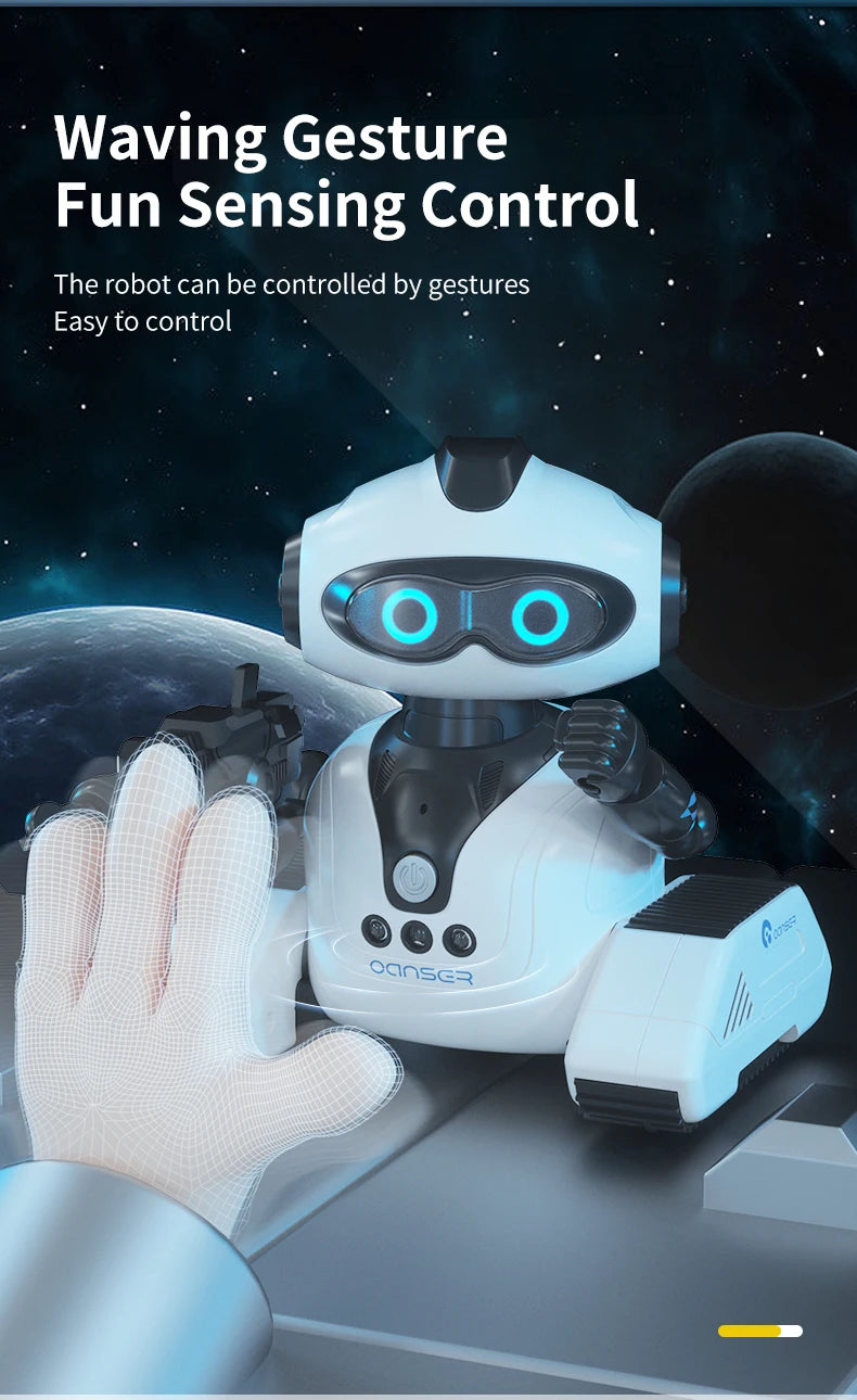Interactive Gesture-Controlled Robot Toy with Music, Dance & Programming