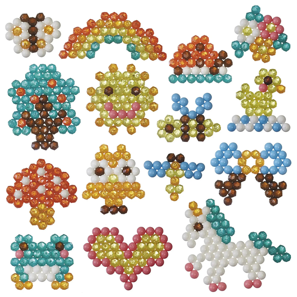 DIY Water Spray Beads Kit – 300 Pieces, 36 Colors, 3D Puzzle Craft Set for Kids