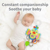 Soft Hanging Baby Rattle with Sensory Cartoon Plush Toy for Stroller and Crib