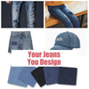 Iron-On Denim Patches for Jeans Repair & DIY Crafts