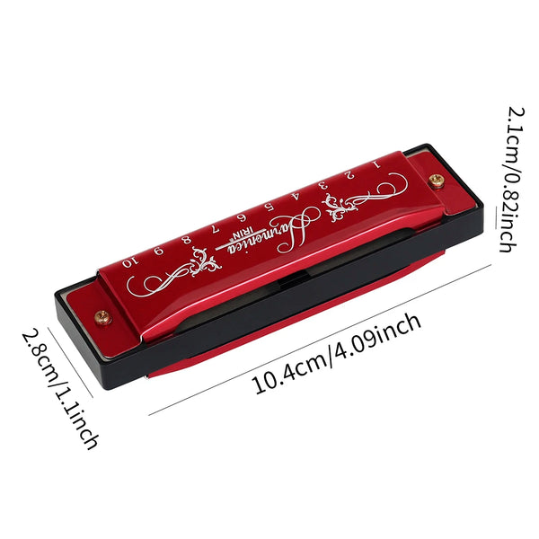 10-Hole C Key Harmonica for Beginners