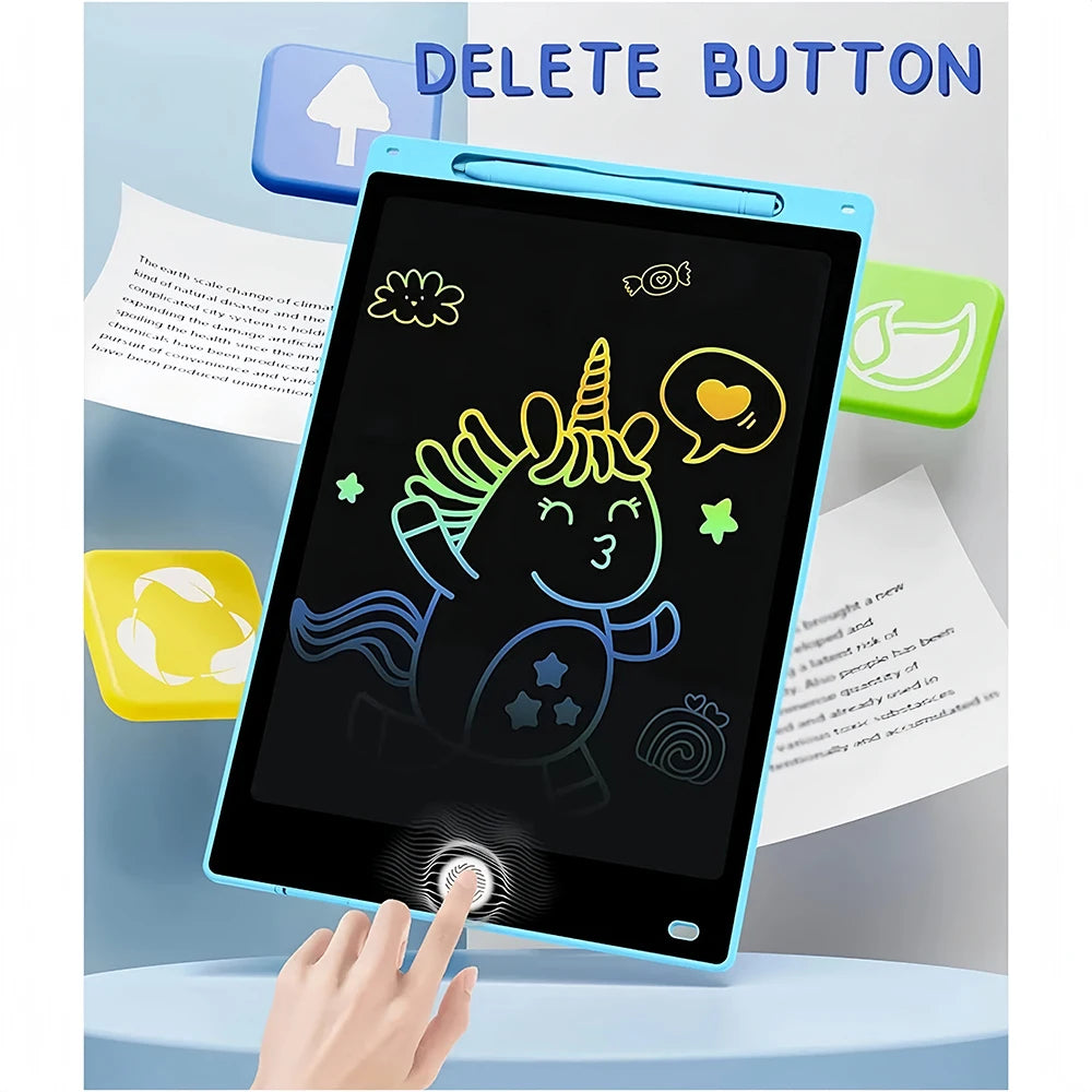 LCD Writing Tablet for Kids – Reusable Drawing Board with Stylus