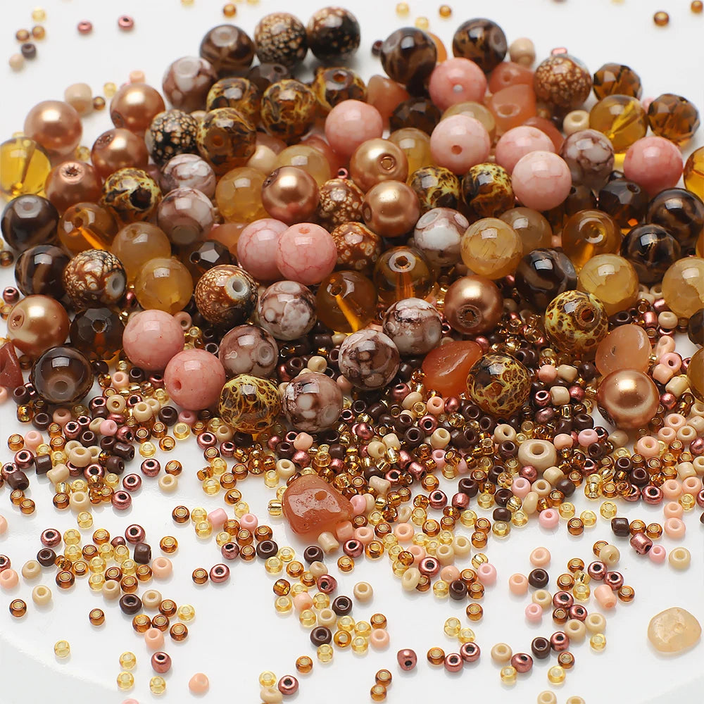 Mixed Color Czech Glass Seed Beads for Jewelry Making – Round Spacer Beads Assortment