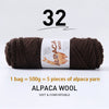 Luxurious Alpaca Wool Blend Yarn — 500g Thick Knitting Yarn