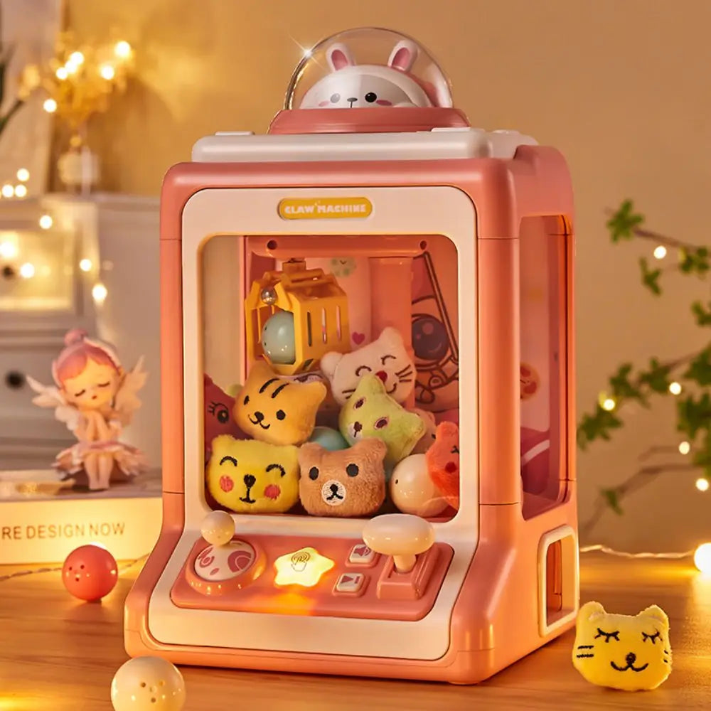 Mini Claw Machine Toy with Lights and Music for Kids