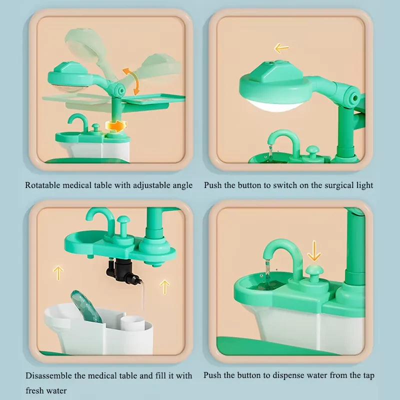 Kids Doctor Pretend Play Medical & Dental Kit