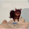 Rotating Cat Figurine Desk Decor