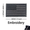 Reflective American Flag Tactical Patch with Glow-in-the-Dark Detail