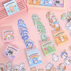 Cute Cartoon Animal Washi Sticker Set – 300 Sheets for Journaling & Crafts