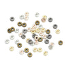 Rose Gold Plated Flat Round Spacer Beads for Jewelry Making
