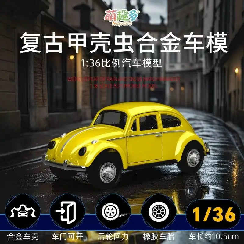 Vintage Die-Cast Volkswagen Beetle Model Car