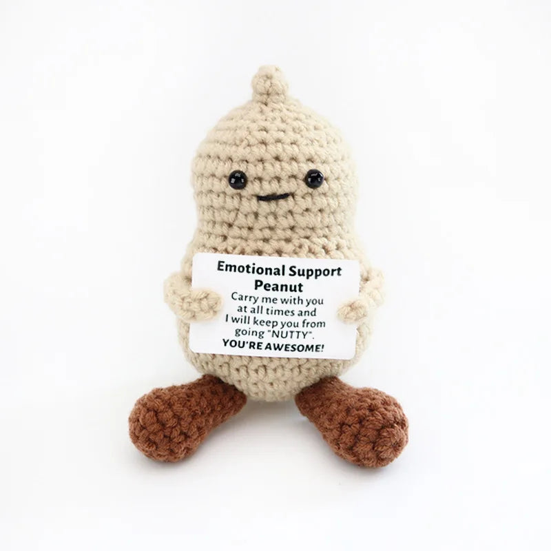 Handmade Crochet Emotional Support Cat Ornament