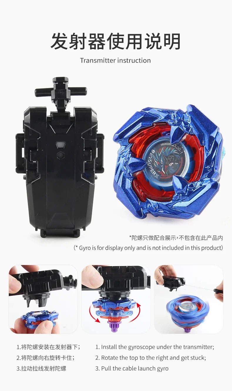 BX Series Ripcord Launcher for Spinning Top Toys