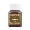Jar of coffee textile fabric dye kit for clothing refurbishment