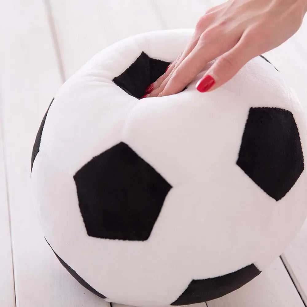 Realistic Soccer Ball Plush Pillow