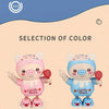 Two pink and blue interactive dancing pig toys are shown side by side for color selection.