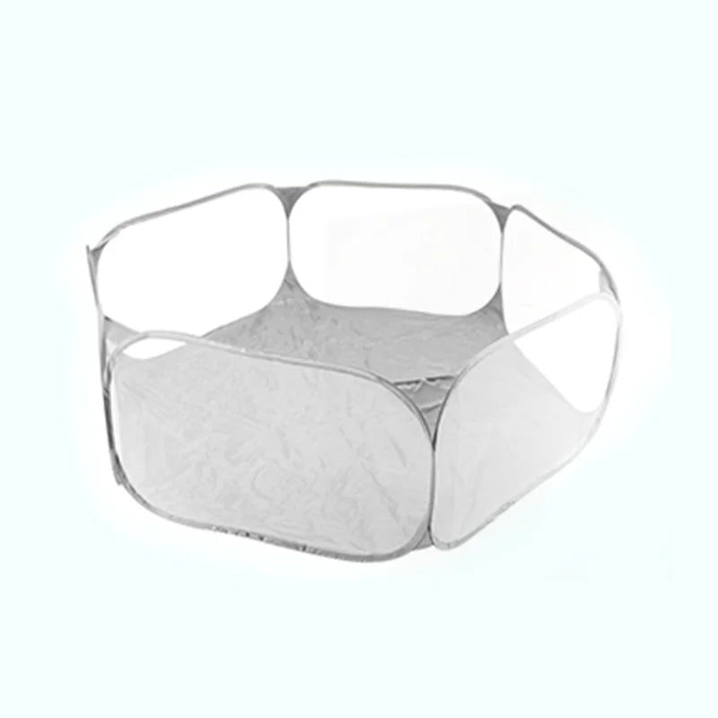 Foldable Hexagon Kids Playpen with Mesh Windows