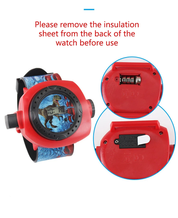 Kids 3D Dinosaur Projection Watch with Luminous Display