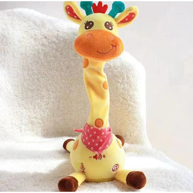 Interactive Singing and Dancing Giraffe Plush Toy with Music