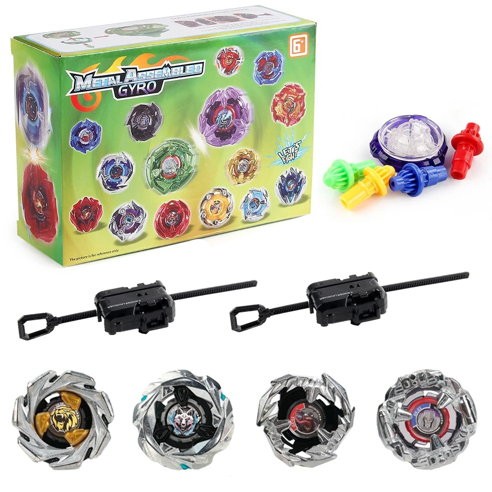 Gyro Spinning Tops Battle Set with Launchers