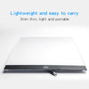 A white LED drawing copy pad with a black frame and a power switch visible on a white background.