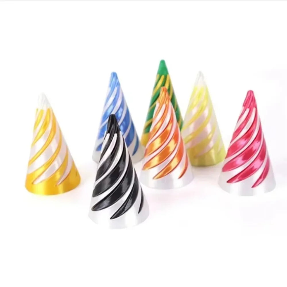 3D Printed Spiral Cone Passthrough Pyramid Sculpture