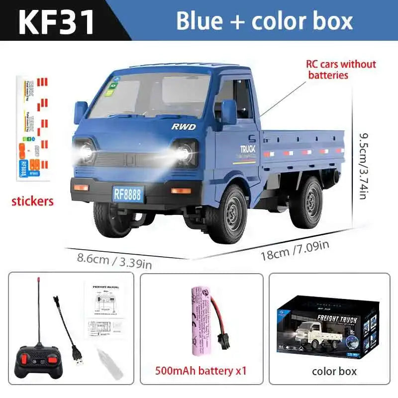 Remote Control Stunt Truck with LED Lights and Spray Effect
