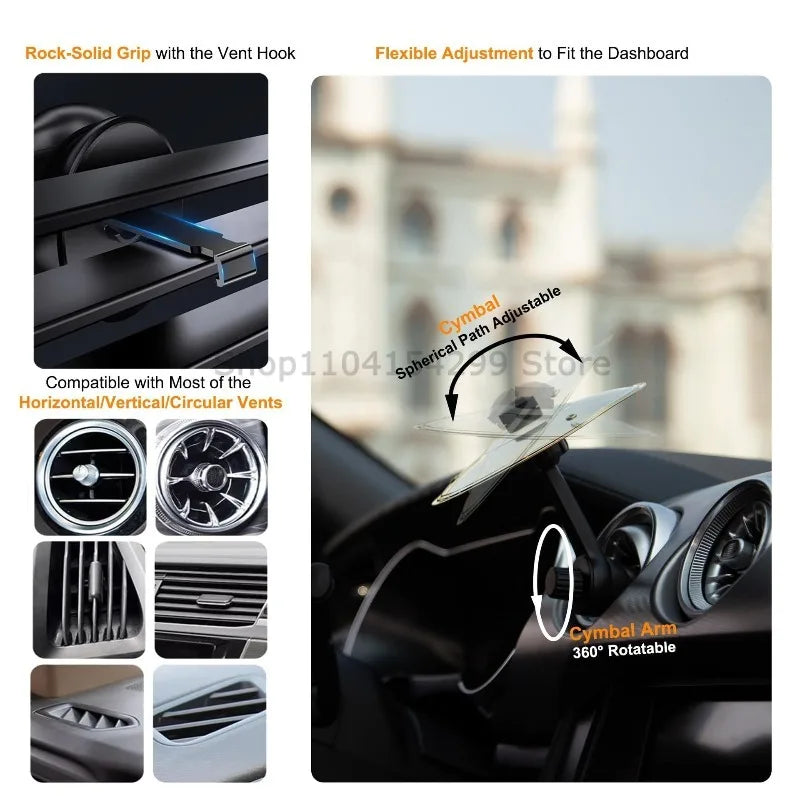 Mini Clip-On Car Cymbal for Ventilation Ports