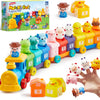 Counting & Sorting Farm Train with 9 Animal Figures