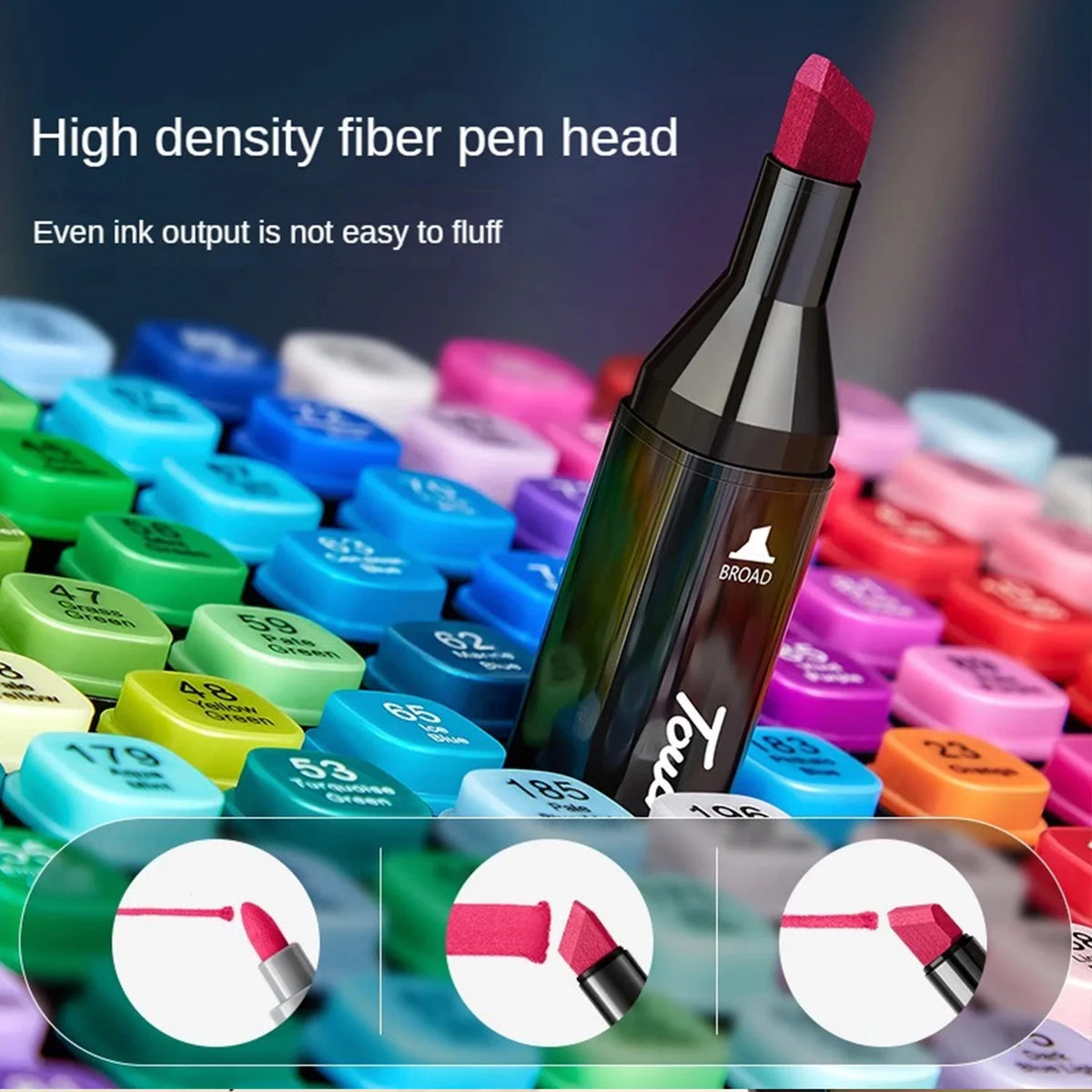 Dual-Tip Alcohol Art Markers – 168 Color Set for Illustration & Sketching