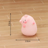 Cute Mini Piggy Resin Figurine for Desk, Shelf & Garden Decor