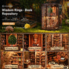 DIY Wooden Book Nook Kit — Miniature Dollhouse 3D Puzzle Bookend