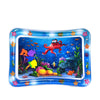 Inflatable Tummy Time Water Play Mat with Floating Fish