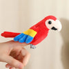 Adorable Mini Plush Finger Puppet Set – Parrot, Peacock, Shark & Octopus
