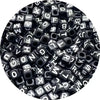 Acrylic Alphabet Beads for Jewelry Making - Mixed Letter Cubes