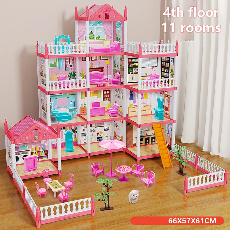 3D Princess Castle Dollhouse Building Kit