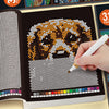 Mystery Mosaic Color by Number Coloring Book for Adults