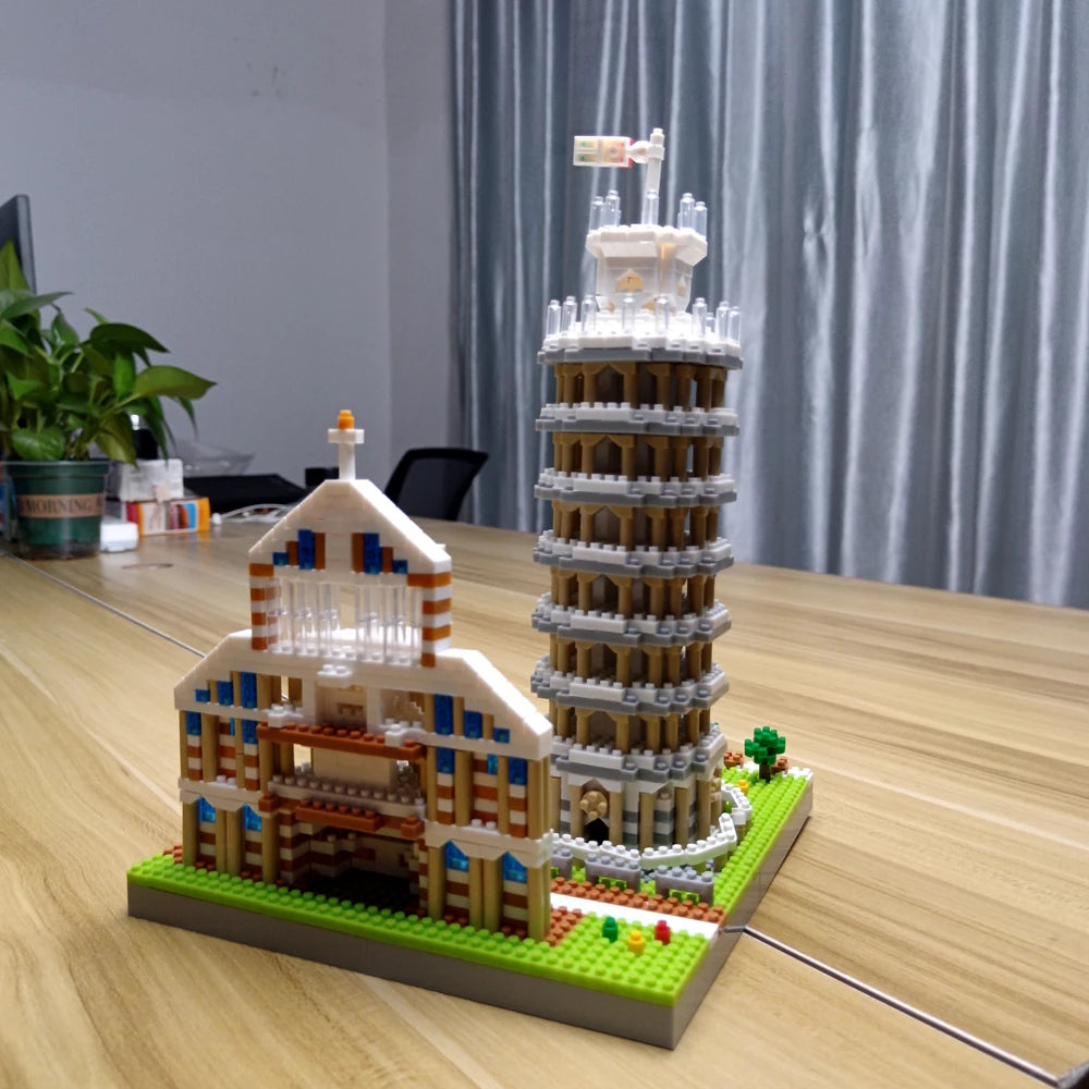 Leaning Tower of Pisa Micro Building Blocks Set