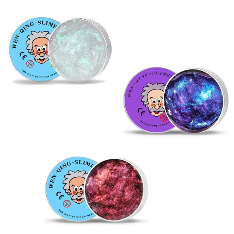 Clear Crystal Liquid Glass Thinking Putty – Stress Relief Fidget Toy