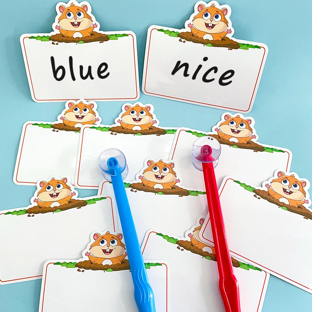 Dry-Erase Fly Swat Game Cards for Kids Learning