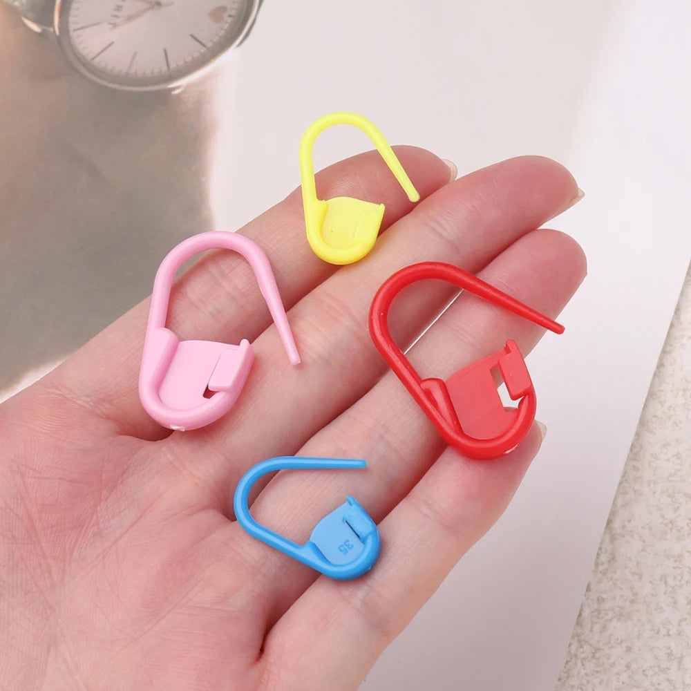 Colorful Locking Stitch Markers for Knitting and Crochet